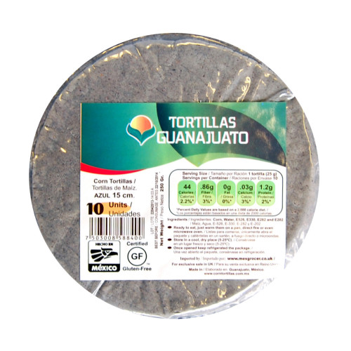 15cm Blue Corn Tortillas 250g