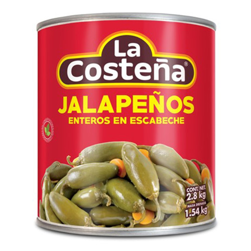 La Costena Jalapeno Whole 2.8kg