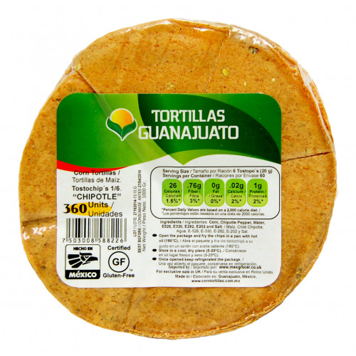 Pre Cut Chipotle Corn Tortilla for Frying 15cm 1kg