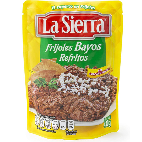 La Sierra Bayos Beans Refried Pouch 430g