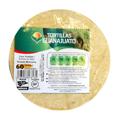 15cm Yellow Corn Tortilla For Frying 1kg